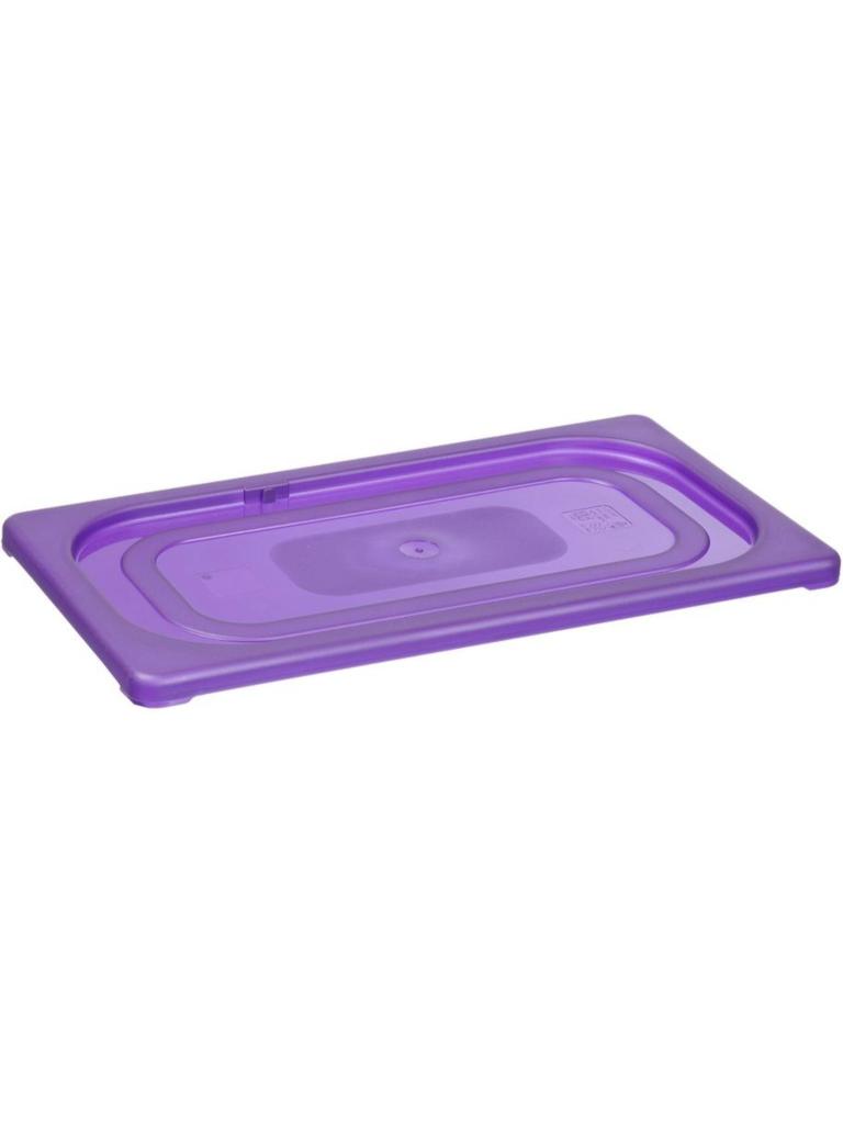 Couvercle gastronorme - 1/9 GN - Polypropylène - Transparent/Violet - Hendi - 881750