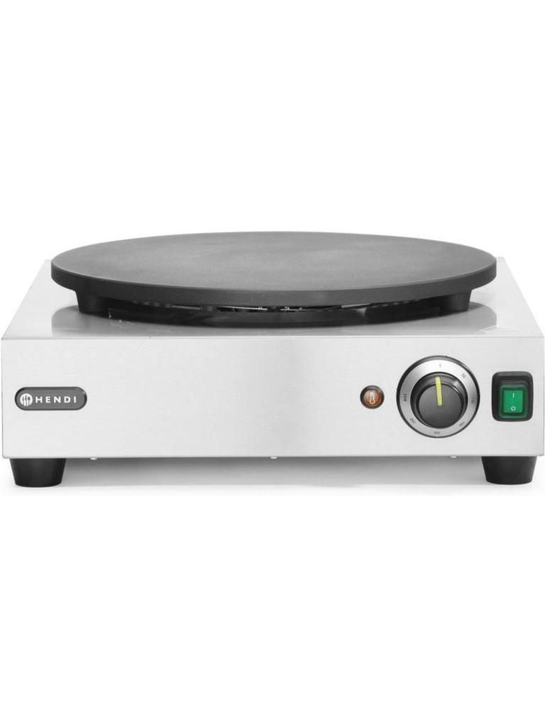 Plaque de cuisson à crêpe - Ø40 CM - Inox - H 16,1 X 50,9 X 47 CM - Hendi - 212028