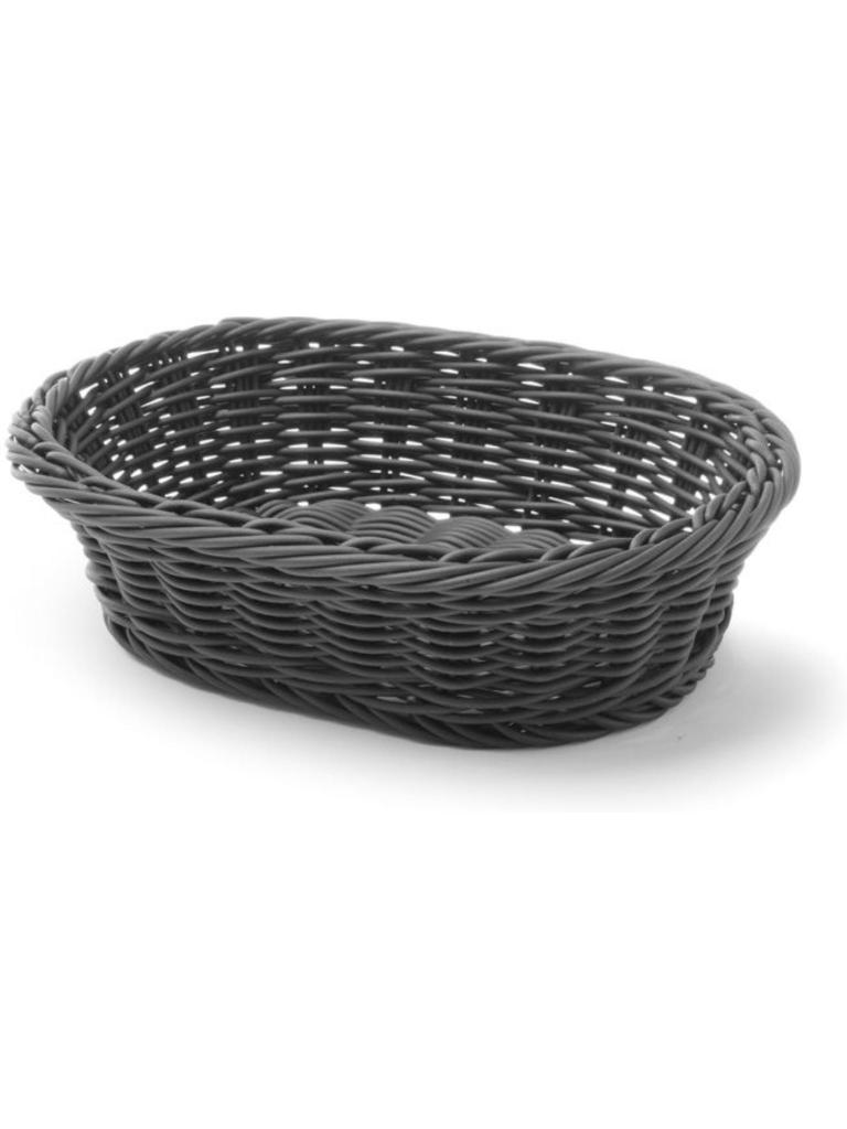 Corbeille à pain - Ovale - Noir - Hendi - 426623