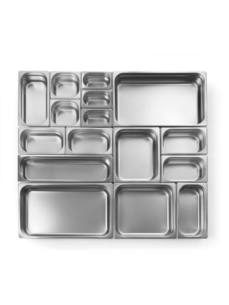 Couvercle Gastronorm avec rebord en silicone - Inox 1810 - 32,5 X 53 CM - Hendi - 802601