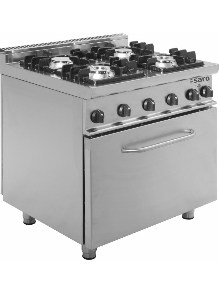 Cuisinière à gaz - Four électrique - 4 Fosse - Saro - 423-1035