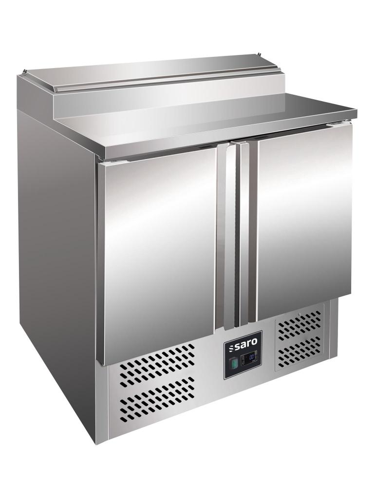 Saladette - 2 portes - H 101 x L 90 cm - Inox - Saro - 323-1100
