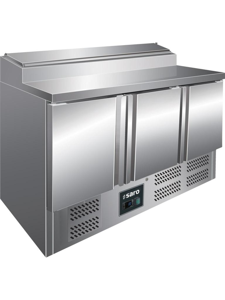Saladette - 3 portes - H 101 x L 137 cm - Inox - Saro - 323-1105