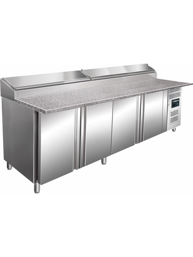 Saladette - 4 portes - H 114 x L 250 cm - 943 Litres - Acier Inoxydable - Saro - 323-1125