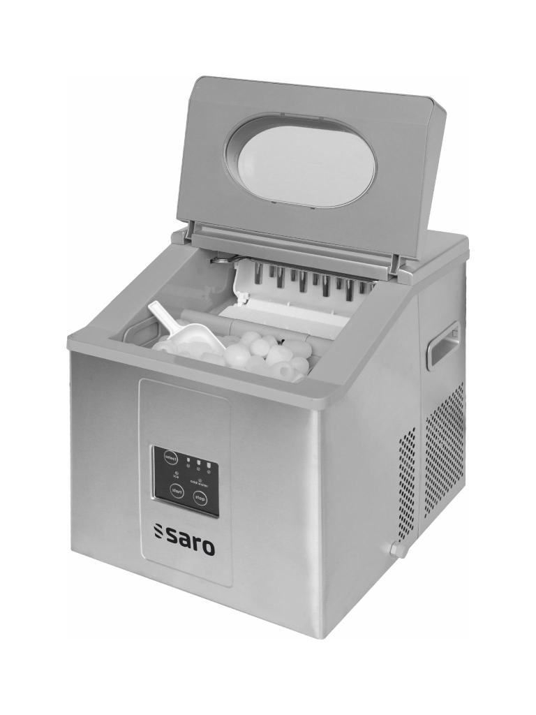 Machine à glaçons - Glaçons creux - 15 kg / 24h - Saro - 325-1020