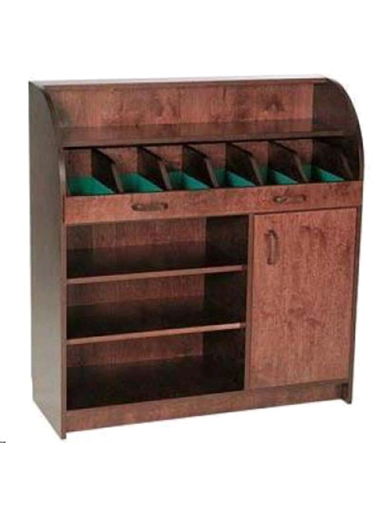Armoire à couverts - H 105 x 100 x 42 CM - Noyer - G-Line