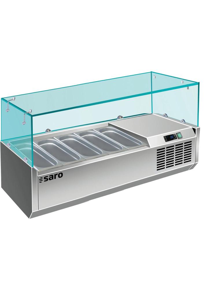 Vitrine réfrigérée design - 5x GN 1/4 - VRX 1200/330 - 323-1130 - Saro