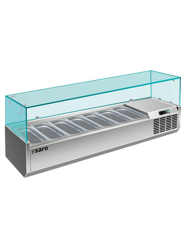 Vitrine réfrigérée à monter - 7x GN 1/4 - VRX 1600/330 - 323-1137 - Saro