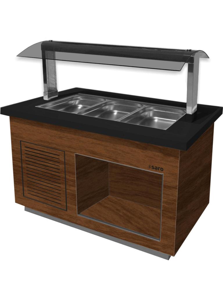 Warm buffet - Bruin - 230V - H 135 x B 130 x D 88 CM - Saro - 366-2300