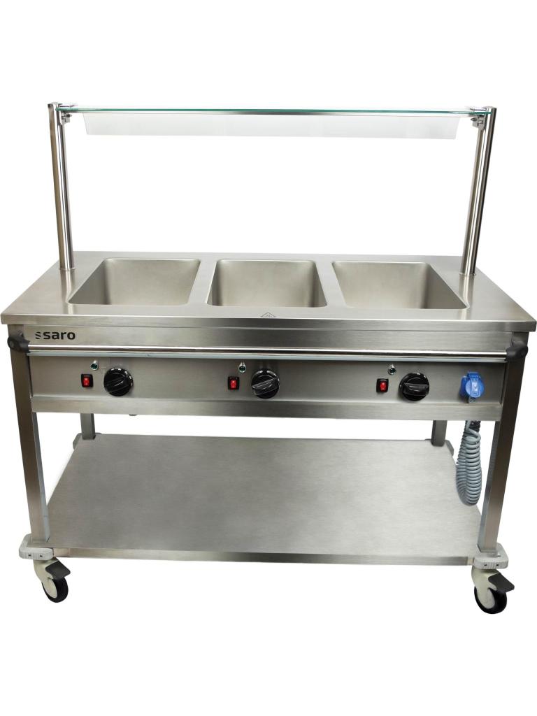 Bain Marie Trolley - RVS - 230V - H 85 x B 130.4 x D 70.4 CM - Saro - 126-1520