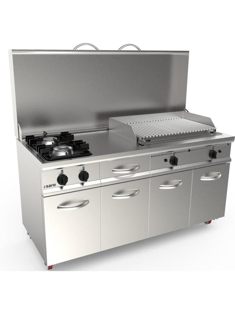 Filchef Mobiel Keukeneiland - RVS - H 85 x B 160 x D 70 CM - Saro - 423-7100