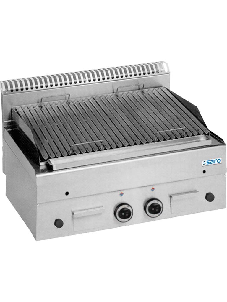 Lavasteengrill - RVS - H 27 x B 80 x D 60 CM - Saro - 504-1305