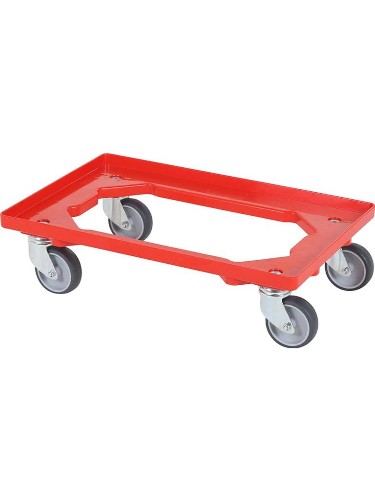 Transportwagen - Rood - Kunststof - H 8.7 x B 60 x D 40 CM - Saro - 174-3000