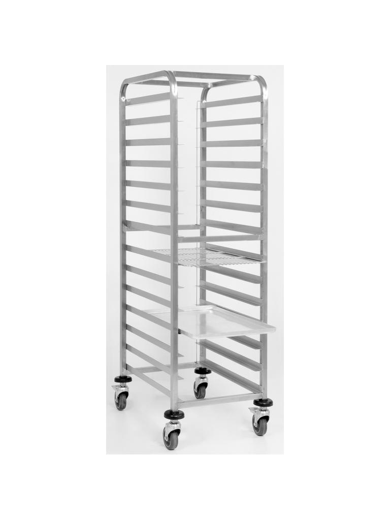 Traywagen - RVS - H 165 x B 44 x D 63 CM - Saro - 452-1345