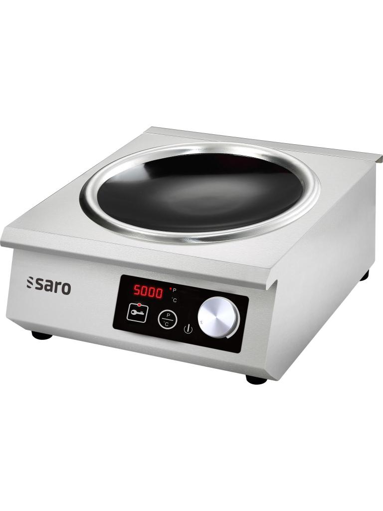 Wok inductie kookplaat - RVS - 380-400V - H 19.4 x B 40.2 x D 52.5 CM - Saro - 360-1075