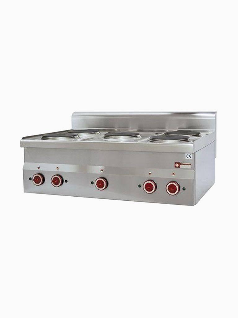 Cuisinière - Electrique - Avec four - 5 Plaques - Ø18 CM - Diamant - E60/5P9T
