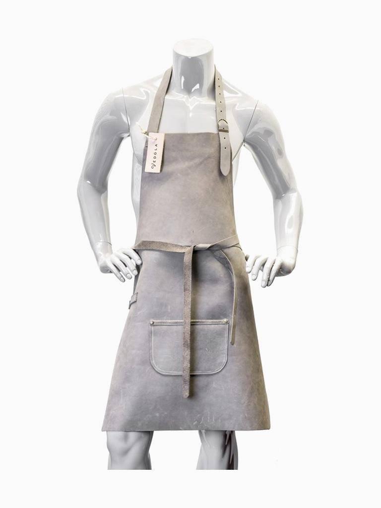Tablier - Cuir - Gris - Vedgla - VEDGLA-GREY