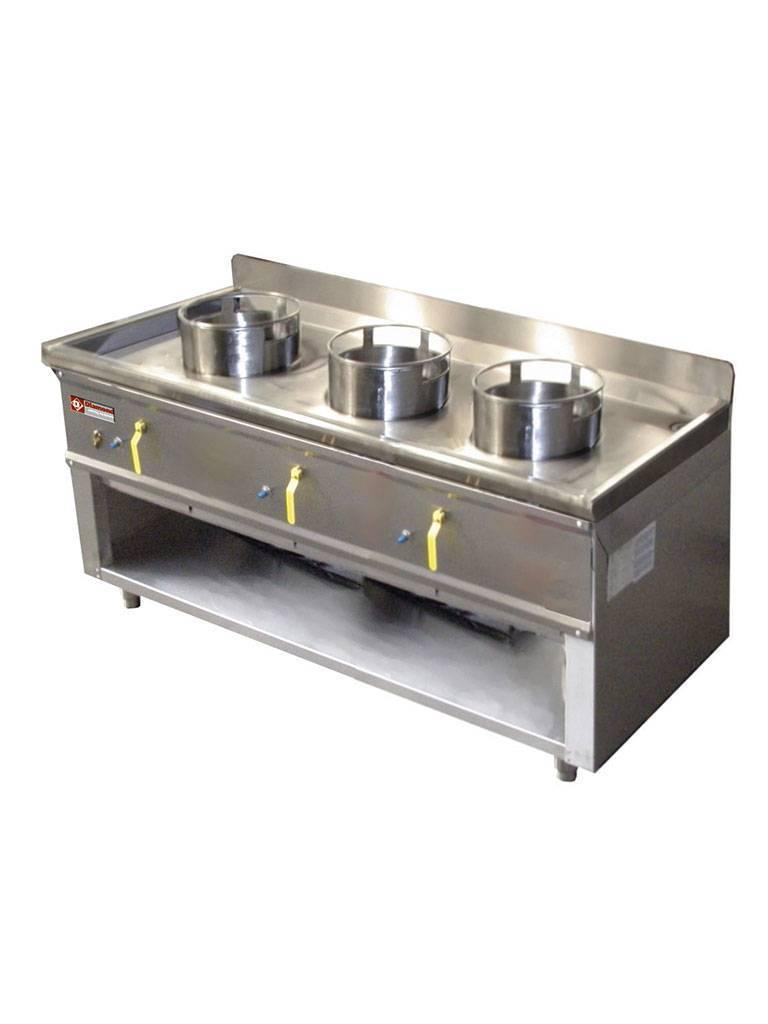 Cuisinière à gaz wok - 3 feux - Diamond - CHINA/3S