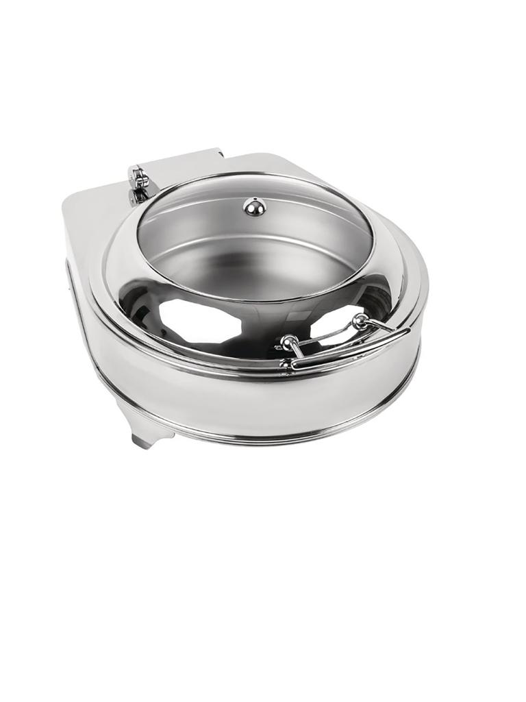 Chafing dish - 6 Litres - H 24 x 42,5 x 49 CM - Inox/Verre - Olympia - CB729