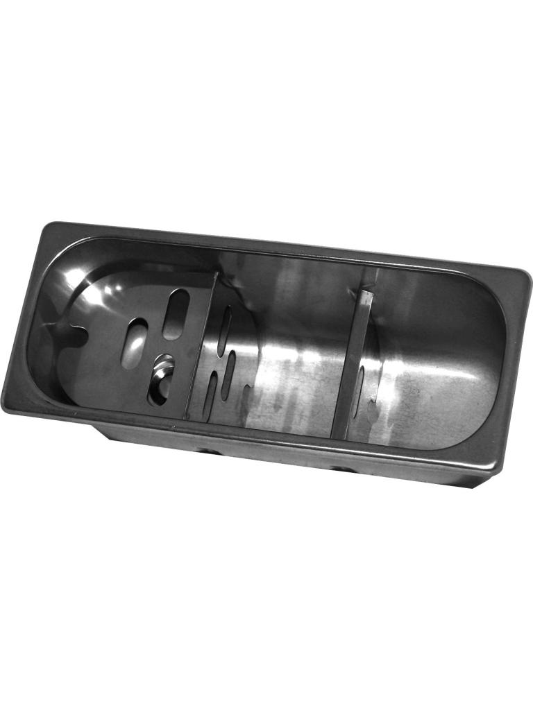 Spoelbak Ijslepel - Waterafvoergat - Standpijp - H 12 x B 27 x D 11 CM - Combisteel