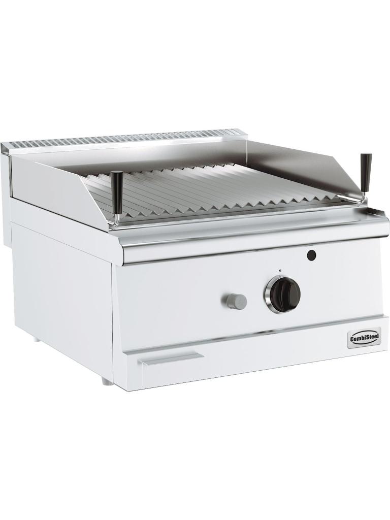 Lavasteengrill - Gas - Tafelmodel - H 30 x B 60 x D 60 CM - Combisteel