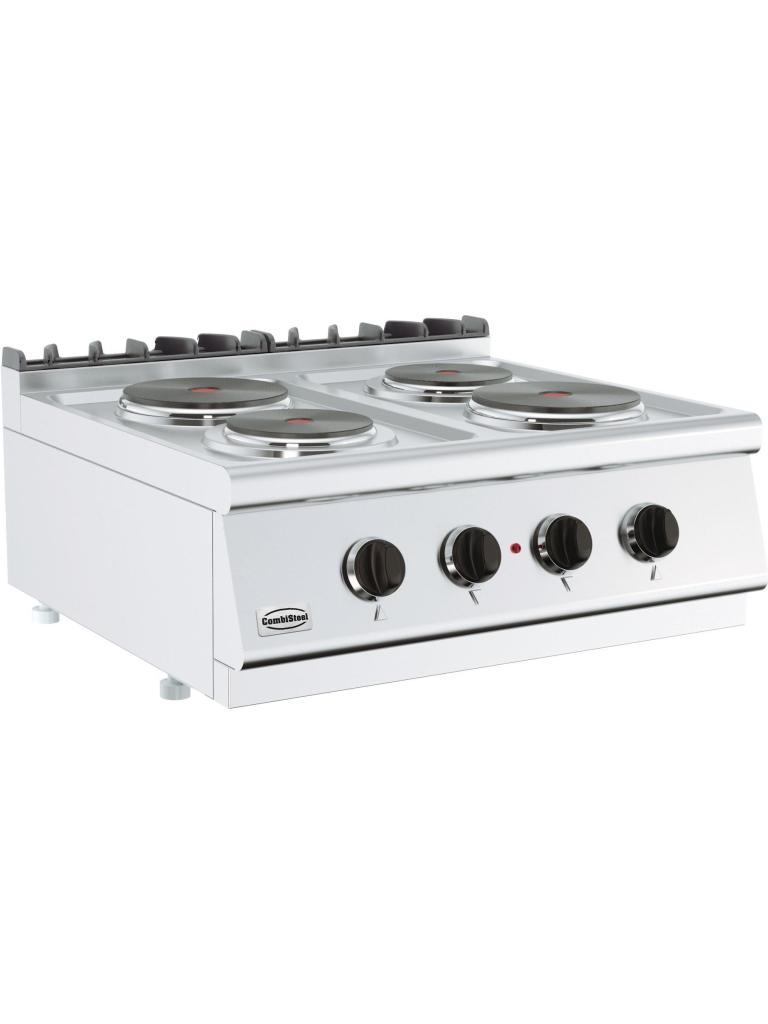 Kooktafel - Elektrisch - 4 Zones - Tafelmodel - 400V - H 30 x B 80 x D 70 CM - Combisteel