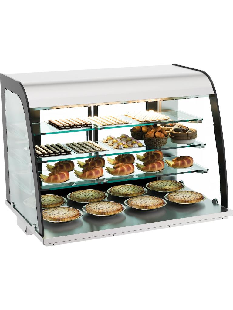 Vitrine - Neutraal - Drop-In - Open - 140 Liter - H 85 x B 110 x D 70 CM - Combisteel