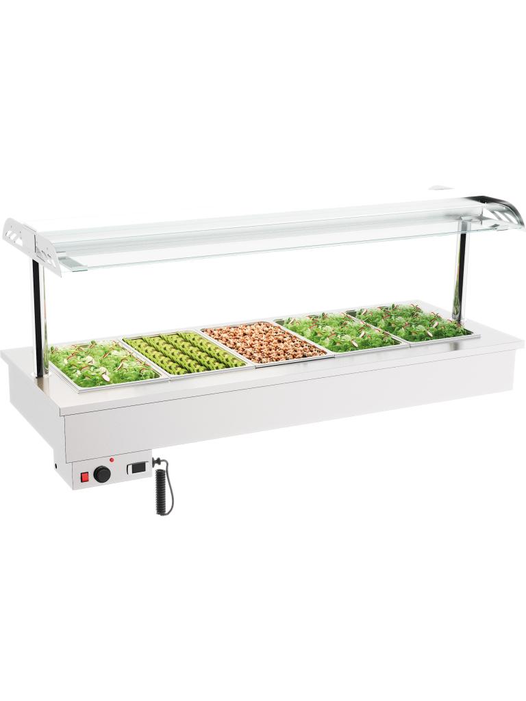 Bain-Marie - Drop-In - 5x 1/1 GN - 230V - H 105 x B 180 x D 70 CM - Combisteel