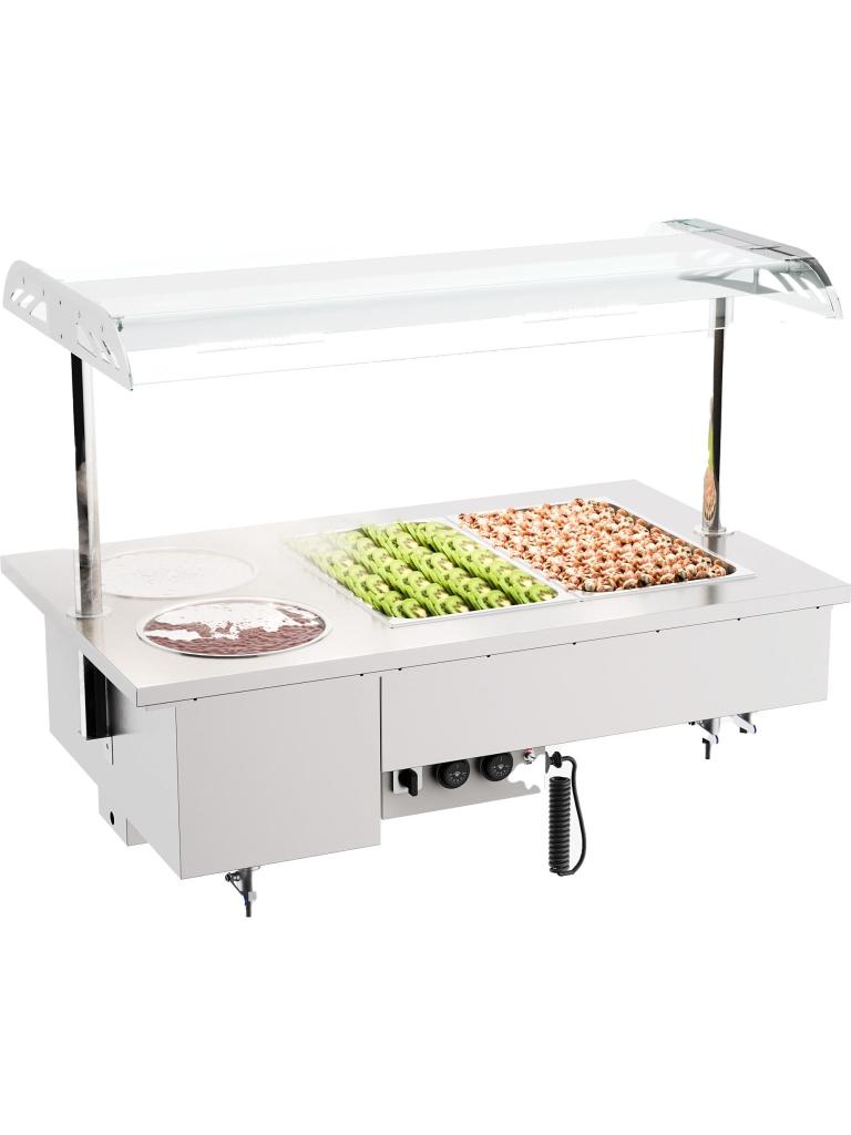 Bain-Marie - Drop-In - Bowls - 2/1 GN - 230V - H 105 x B 120 x D 70 CM - Combisteel
