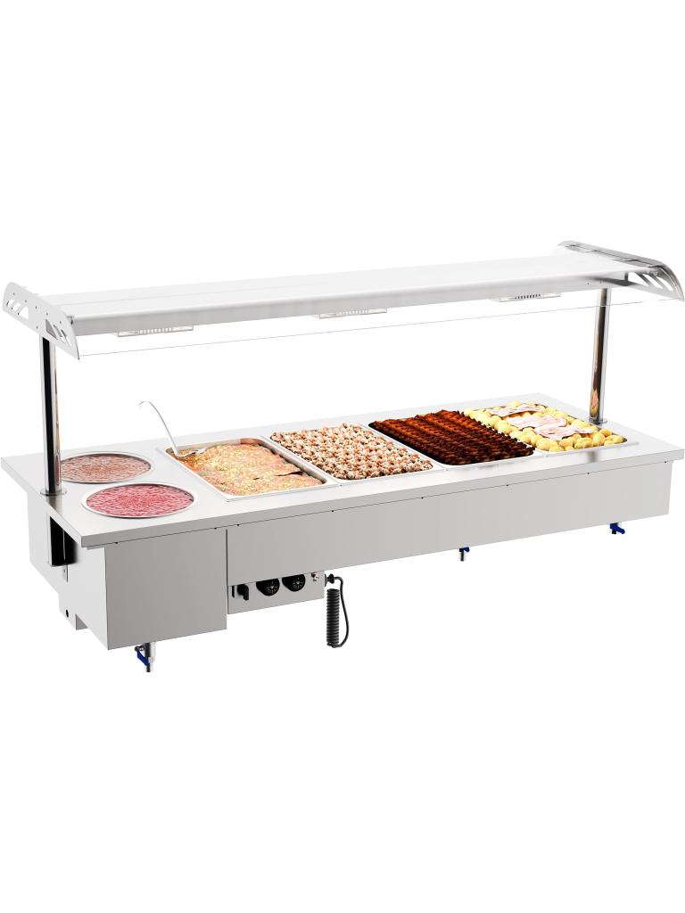 Bain-Marie - Drop-In - Bowls - 4x 1/1 GN - 230V - H 105 x B 180 x D 70 CM - Combisteel