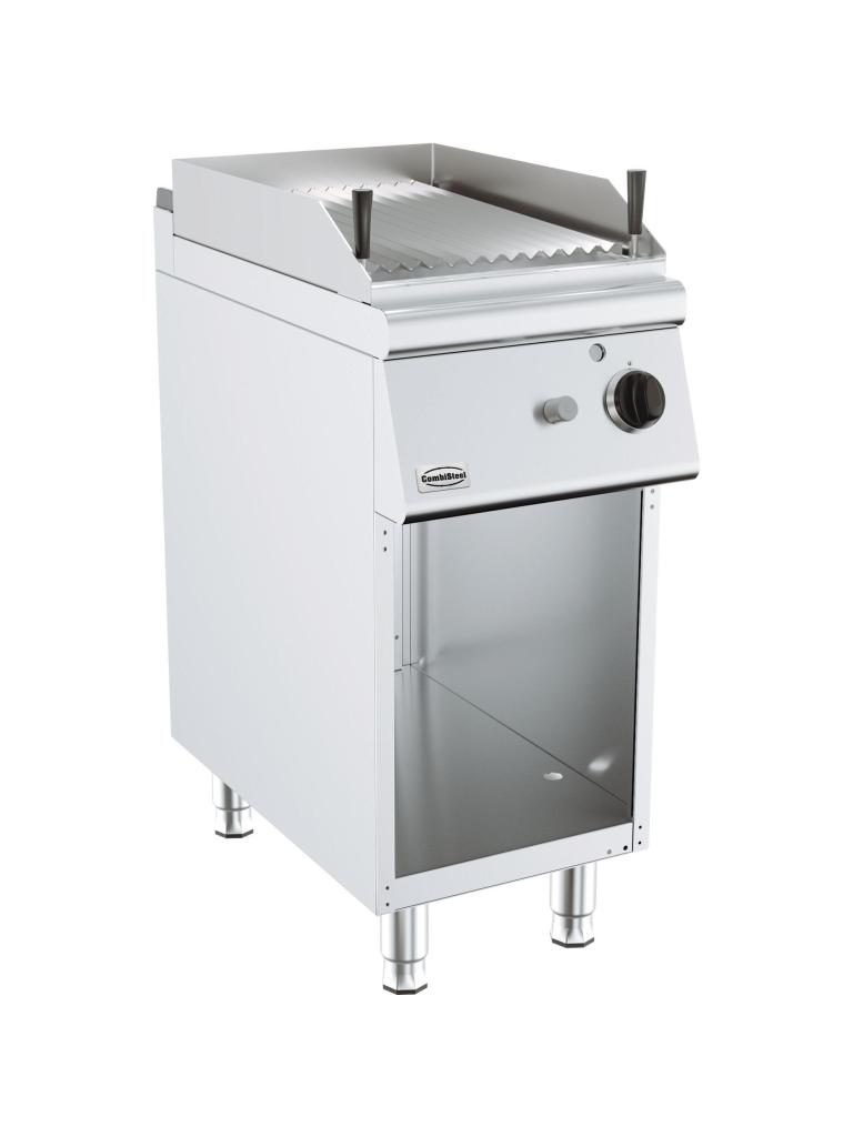 Lavasteengrill - Gas - Staand Model - H 90 x B 40 x D 90 CM - Combisteel