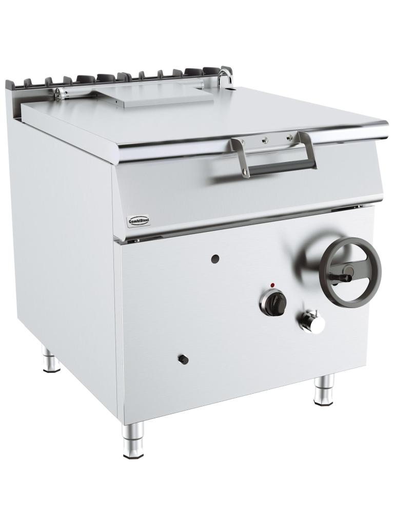 Braadslede - Kantelbaar - Gas - Staand Model - 80 Liter - H 90 x B 80 x D 90 CM - Combisteel