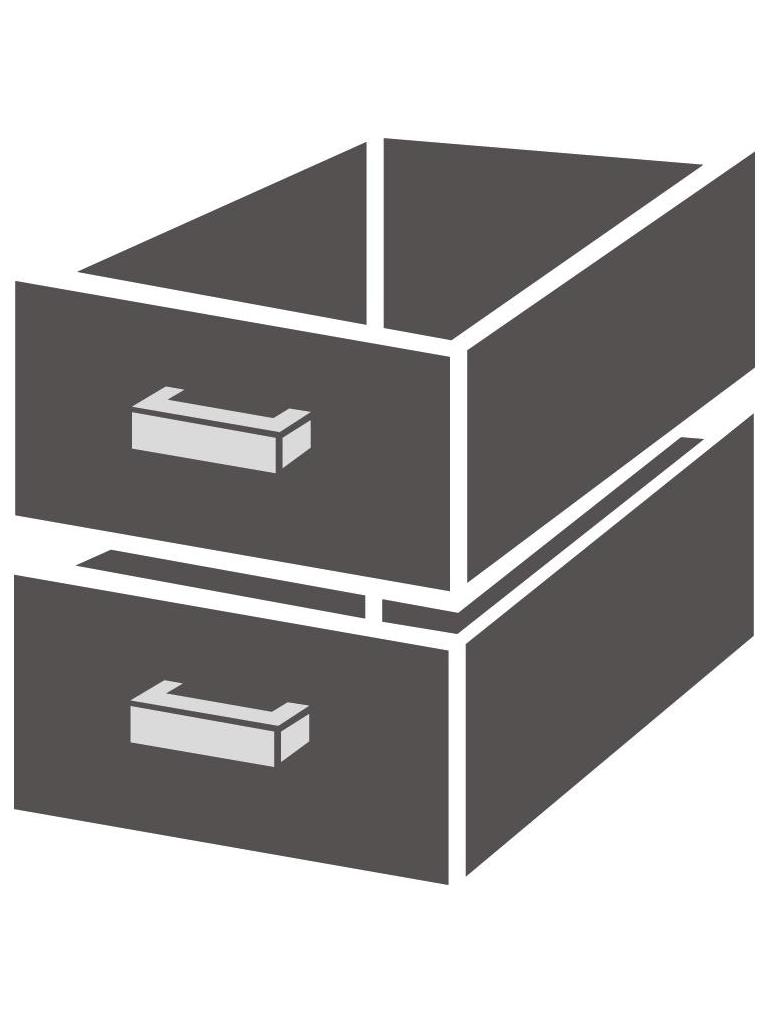 Ladenblok - H 26 x B 42.8 x D 57.6 CM - Combisteel