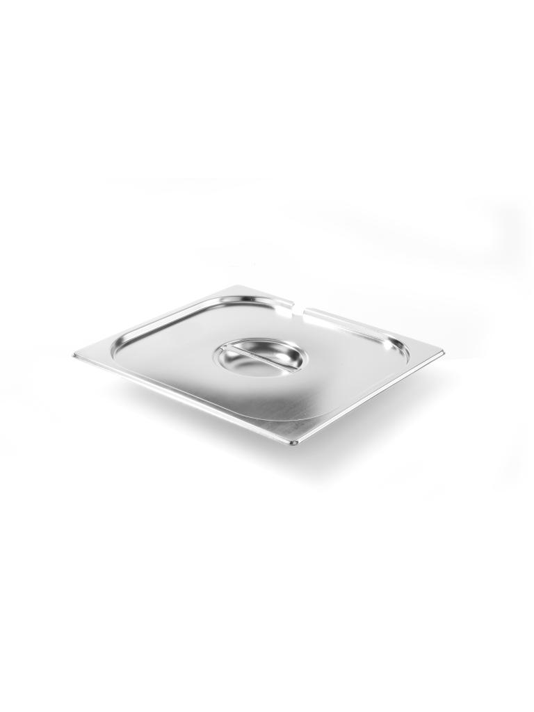 Couvercle Gastronorm avec évidement cuillère - Inox - 16,2 X 17,6 CM - Hendi - 806968