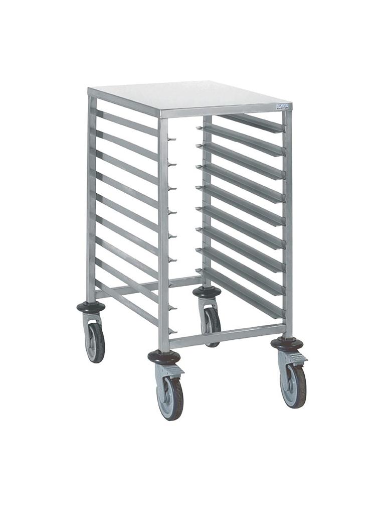 Chariot à étagères - H 90 x 54 x 72,5 CM - Inox - Tournus - GM598