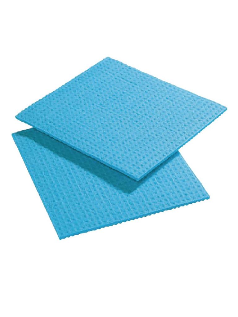 Chiffon éponge - 10 pièces - Bleu - 20,6 x 18,5 CM - F957