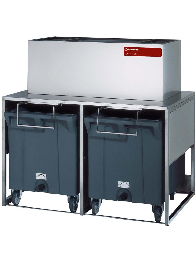 Bacs de rangement - 2 x 108 KG - Sur roulettes - Diamant - DROLBIN/28-51