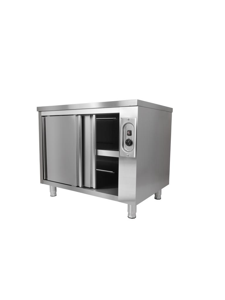Armoire chauffante inox - Portes coulissantes - H 85 x L 120 x P 70 CM - G-Line