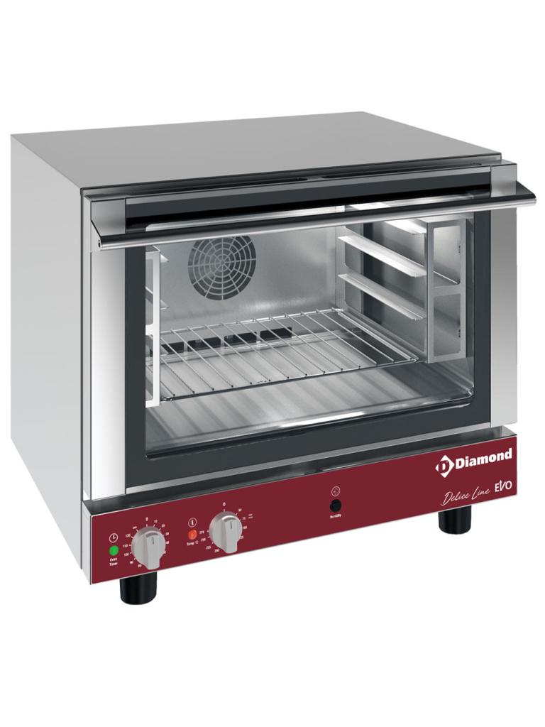 Elektrische convectieoven - 4x 460x340 mm - Manuele bevochtiger - Diamond - CPE434-D