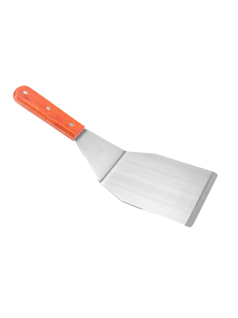 Spatule à Hamburger - Manche en bois - Inox - Lame 15 CM - G-Line