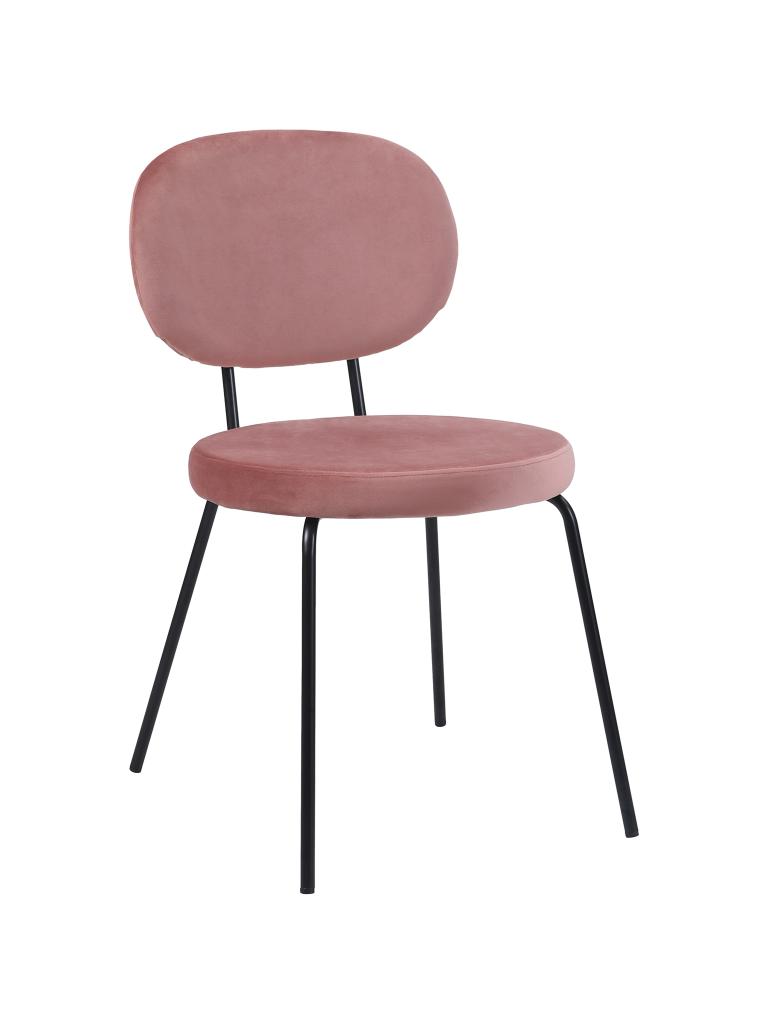 Chaise traiteur - Rondo - Velours Rose - G-Line