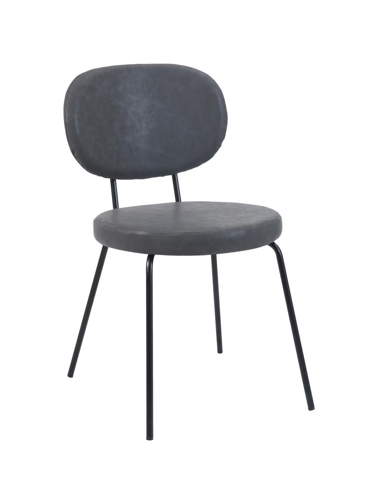 Chaise de restauration - Rondo - Pu Gris Foncé - G-Line