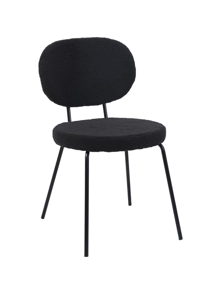 Chaise traiteur - Rondo - Teddy Noir - G-Line