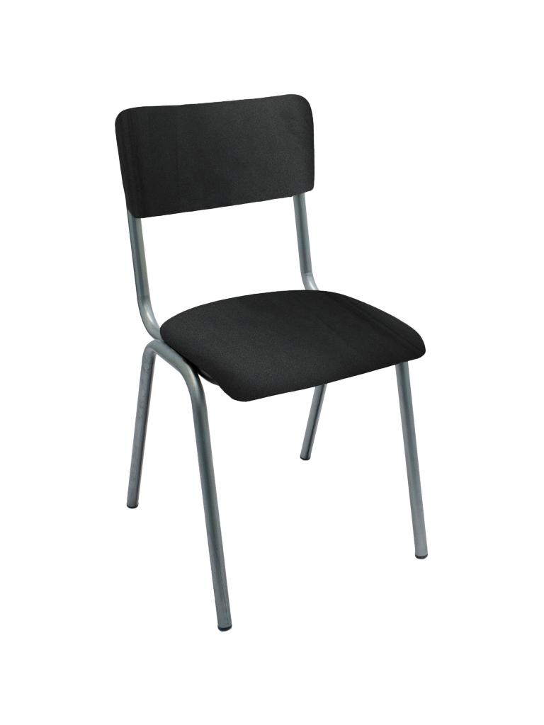 Chaise de restauration - Old School - Métal Vintage - Velours Noir - G-Line
