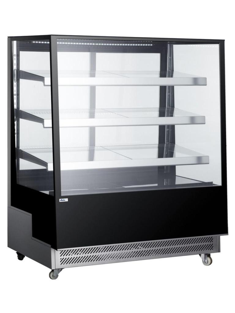 Vitrine réfrigérée 3 étagères inclinées - Inox - H 144,5 X 80,5 X 120 CM - Arktic - 233320