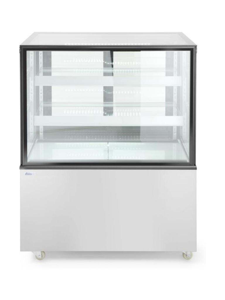 Vitrine réfrigérée 2 étagères - Inox - H 121 X 67.5 X 91.5 CM - Arktic - 233337