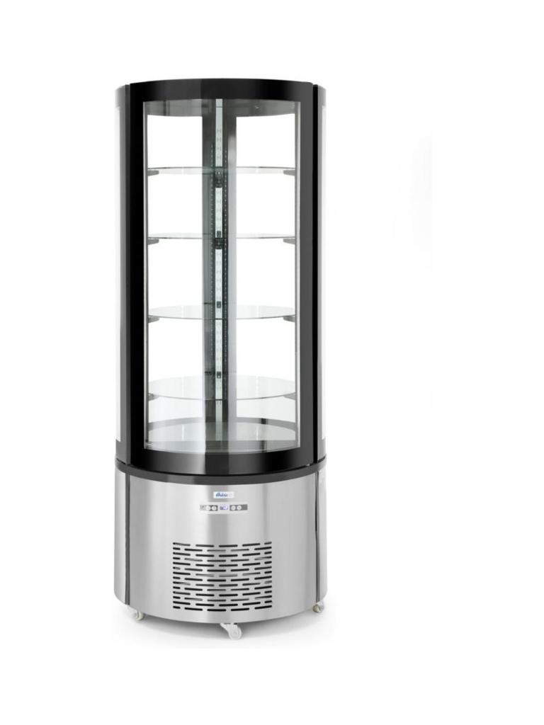 Vitrine pâtisserie ronde 360L - Inox - H 175 X 68 CM - Arktic - 233832