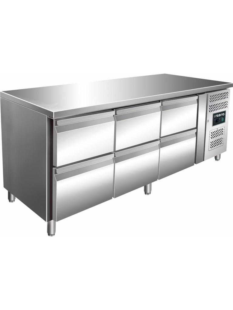 Etabli réfrigéré - H 95 x L 179,5 cm - inox - Saro - 323-10714