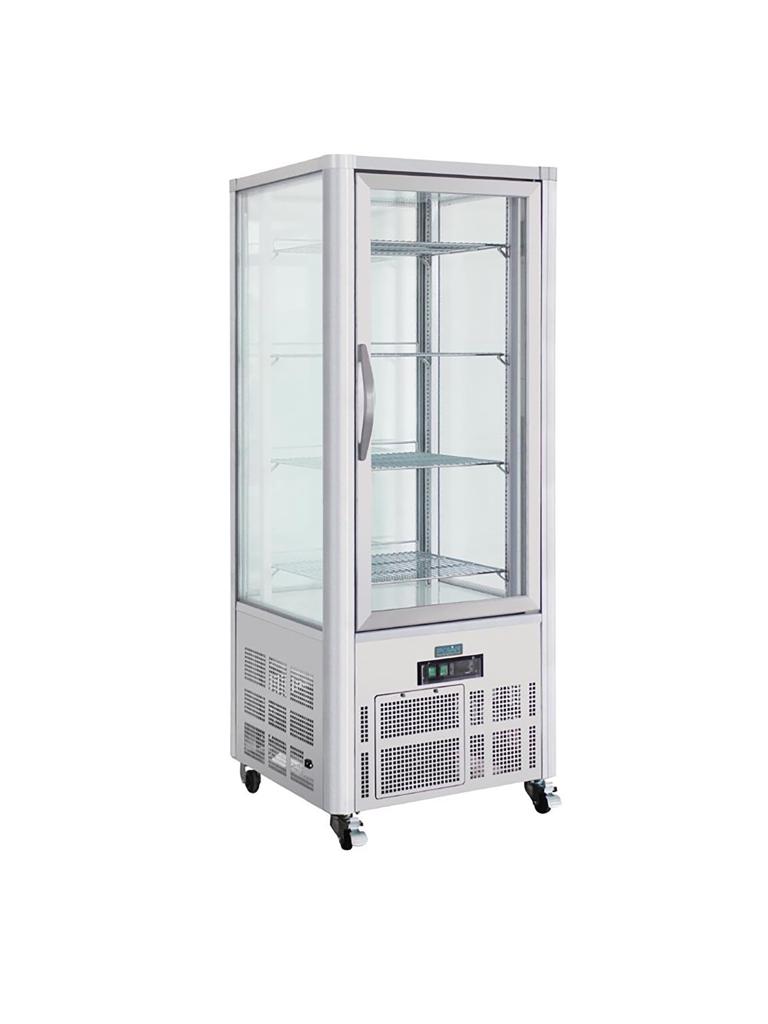 Vitrine pâtisserie - 400 Litres - H 180 x 70.6 x 70.6 CM - 230 V - Polar - GD881