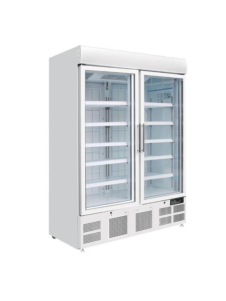 Porte vitrée congélateur - 920 Litres - 2 portes - H 202,2 x 137 x 72 CM - 230 V - Polar - GH507